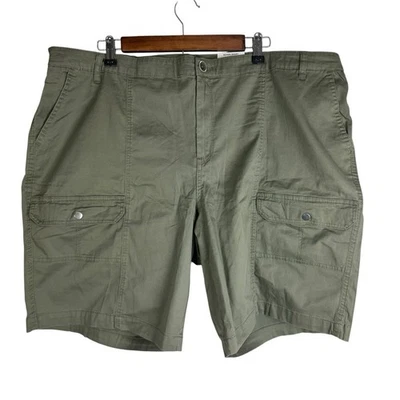 Karen Scott High Rise Cargo Shorts Women's 20W Olive Sprig Green NEW - Image 1 of 4