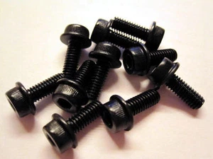 10x Stahl Zylinderkopf-Schraube Flansch M4x10 12.9 Flansch- Zylinder- Schrauben - Foto 1 di 1