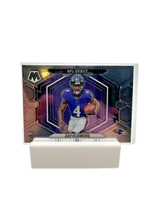 2023 Mosaic NFL Debut Zay Flowers Rookie Rc Base Card Baltimore Ravens - Picture 1 of 3