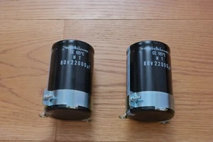 Pioneer SX-1080 filter capacitors Nichicon 22000 uF 80V 105C EXACT Fit upgrade - Picture 1 of 2