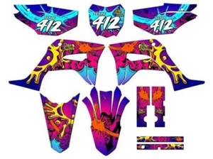 2019-2023 CRF 125 ZANY Pink Senge Graphics Kit Compatible with Honda - Picture 1 of 10