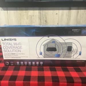 LINKSYS Dual-Band SMART Wi-Fi ROUTER + RANGE EXTENDER F5Z0554 New - Picture 1 of 1
