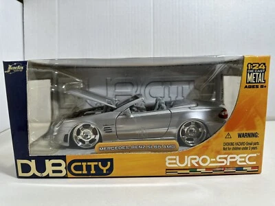 JADA DUB EURO-SPEC 银色 MERCEDES BENZ SL65 AMG 1:24 可转换压铸 #90 — 第 1/4 张图片