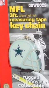 NFL Dallas Cowboys 3 Foot Tape Measure Keychain, NEW - Picture 1 of 1