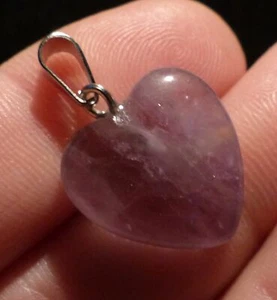 O&co Pendentif Améthyste coeur lithothérapie cadeau noël  - Imagen 1 de 2