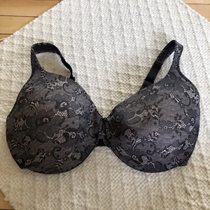 Bali Bra B534 Convertible Bra Smooth Cup T Shirt Lt Pad Underwire Black 40dd - Picture 1 of 6