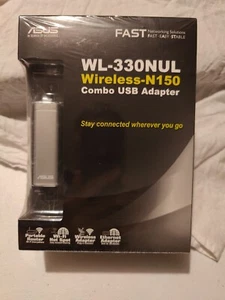 Adaptador USB ASUS Wireless-N150 WL-330NUL Ethernet + Alimentación 110-240V - Imagen 1 de 5