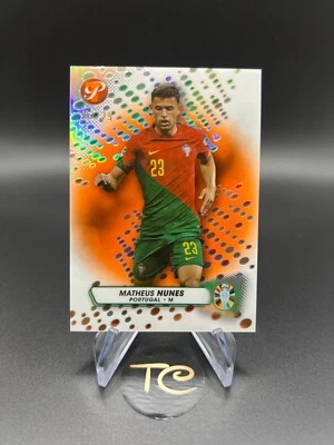 2023 TOPPS PRISTINE ROAD TO UEFA MATHEUS NUNES Orange REFRACTOR - SP /25 - Image 1 of 2