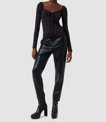 French Connection Women's Black Ranya Halter Blouse Size XS - Image 1 of 2