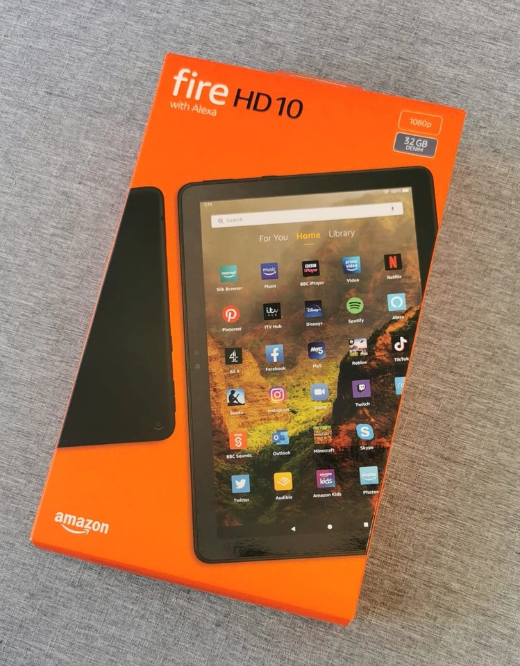 Amazon Fire HD 10 tablet | 10.1", 1080p Full HD, 32 GB, Black - Image 1 of 1