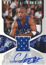 2000-01 SPx Basketball #113 Courtney Alexander Rookie Jersey AUTO 0714/2500