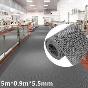 Commercial Floor Mats Drainage Mats 5m*0.9m Non Slip PVC Rubber Mat with Hole - Picture 1 of 13