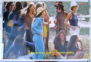Levi's for Gals. Levi's Jeans, Australia Poster, 1970's - Bild 1 von 2