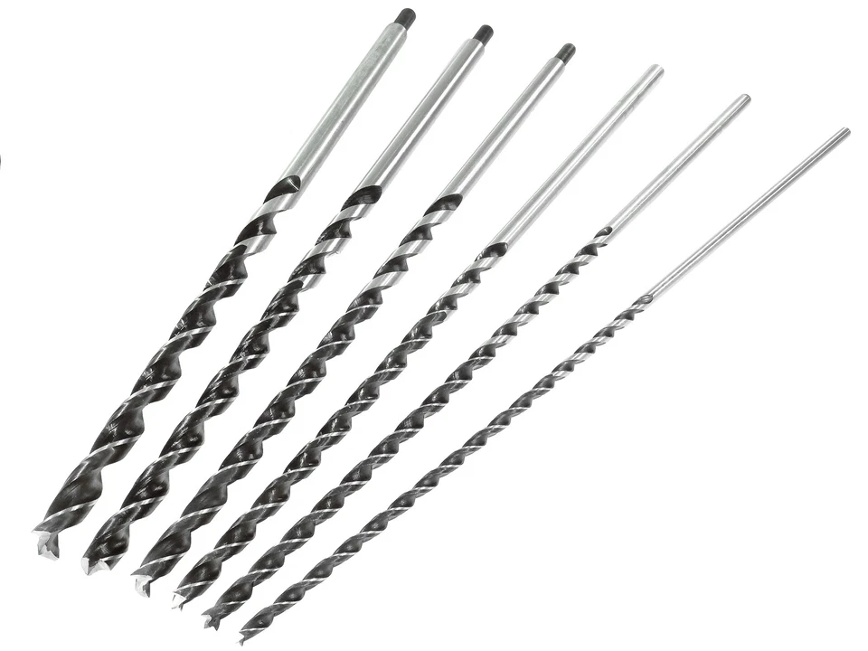 Profi Holzbohrer Satz Schlangenbohrer 6-12 mm x 300 mm Spiralbohrer Balkenbohrer - Bild 1 von 1