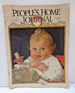 PEOPLES HOME JOURNAL MAGAZINE DECEMBER 1925 FOUNDED IN 1885 MERRY XMAS TO BABY - Picture 1 of 8