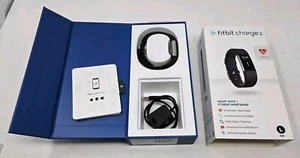 Pulsera Fitbit Charge 2 Ritmo Cardíaco Fitness Negra Grande NUEVA Caja Abierta FUNCIONA - Imagen 1 de 8