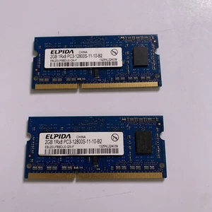 Apple Mac Pro 4GB RAM 2x 2GB DDR3 1600Mhz 1Rx8 PC3-12800S-11-10-B2 - Picture 1 of 4