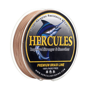 HERCULES Colorfast 30 lb Test Strong PE Braid Fishing Line Fade Free 4 8 Strands