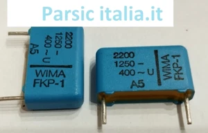 2200uF 1250V POLY FILM KONDENSATOR FKP1 2200/1250/400/5 10% P=10 WIMA (= 10 STÜCK) - Bild 1 von 5