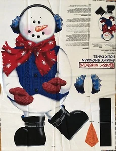 Vintage Daisy Kingdom 42" Sammy Snowman Door Fabric Panel Cut N Sew - Picture 1 of 1