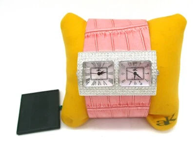 Reloj rosa doble cara vintage muy raro ADEE KAYE Beverly Hills Foto 1 de 2