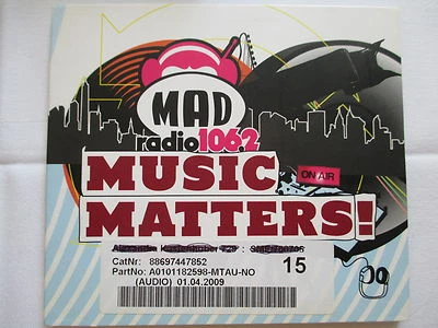 Mad Radio 106.2 Music Matters! (The Script, Cyanna, MGMT, Matisse, Atkins) - CD - Bild 1 von 3