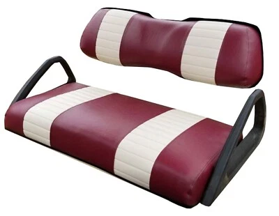 UP TO PAR COVERS Club Car DS Staple On Golf Cart Seat Cover (2 Stripe)