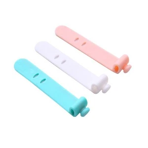 32 Pcs Silicone Fixing Tape Cable Holder Clips Cord Ties for Electronics - Afbeelding 1 van 12