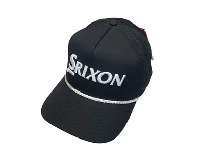 NUEVO Sombrero/Gorra de Golf Srixon Tour Tech Cuerda Negra Ajustable Snapback Foto 1 de 2