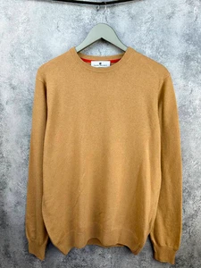Pierre Balmain Camel Wool Cashmere Blend Crewneck Sweater Men's Size M - Picture 1 of 11