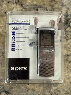 SONY ICD-BX700 Digital Voice Recorder 1 GB Handheld VOR SHQ New Sealed *NEW* - Image 1 of 2