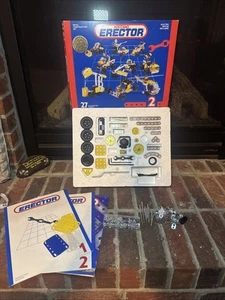 Erector Set By Meccano Metal Construction Set #2, STEM 03402 w/Motor - Picture 1 of 17