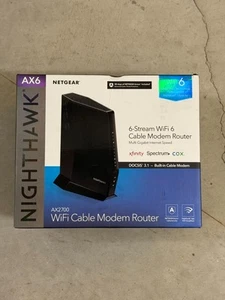 NETGEAR Nighthawk CAX30 WiFi 6 Modem Router, DOCSIS 3.1, AX2700, 2.7Gbps - Afbeelding 1 van 7