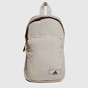 NWT Adidas Essentials 2 Sling Crossbody Bag Beige/OffWhite - Picture 1 of 7
