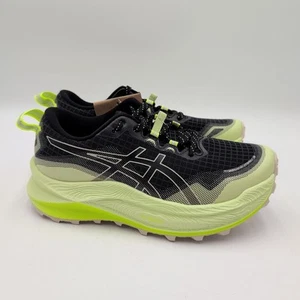 Women's Asics Trabuco Max 3 Women's 6 Black/Oatmeal Yellow New Trail Shoe Hiking - Picture 1 of 7