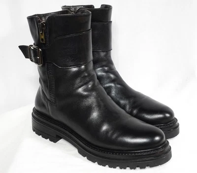Laura Bellariva Combat Dual Zip Harness Ankle Boots EU 40 US 9 - Image 1 of 4