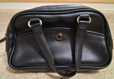 Tommy Hilfiger Mini-Bolso Cartera de Cuero Negro Suave Conveniente Foto 1 de 4