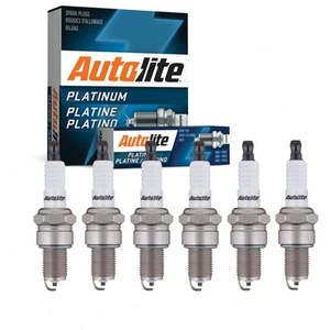 6 pc Autolite Platinum Spark Plugs for 1990-2000 Plymouth Grand Voyager 3.3L qz - Picture 1 of 5