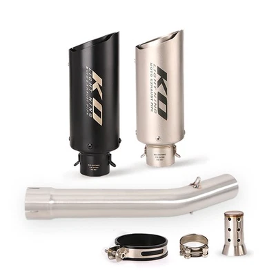 Para Yamaha YZF R6 1998-2005 Tubo de Escape Link Médio 2" Pontas de Silenciador com DB Killer - Imagem 1 de 4