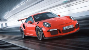 Porsche Super Car Wandbild gedruckt Leinwand über einem massiven Kiefernrahmen gespannt - Bild 1 von 5