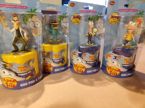 DISNEY PHINEAS AND FERB 2 FIGURES PACK SCENE GOO POD COLLECTIBLE CHOOSE ONE Cover