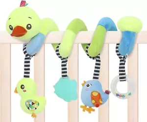 Baby Car Seat Toys, Activity Spiral Hangings Stroller Toys, Plush Crib Toys with - Picture 1 of 12