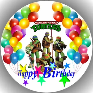 Colocador de tartas cumpleaños fiesta imagen de tartas fondant - Oblate Turtles P13 - Imagen 1 de 1
