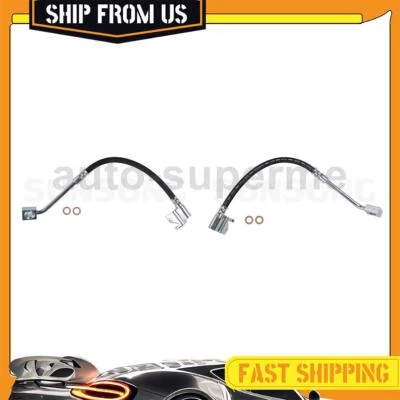 2x Brake Hose Line Front For 2002 Chrysler Cirrus 2.4L - Image 1 of 4