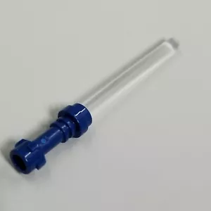 Lego Star Wars - Sable de luz transparente trans con empuñadura azul oscuro - NUEVO - Imagen 1 de 2