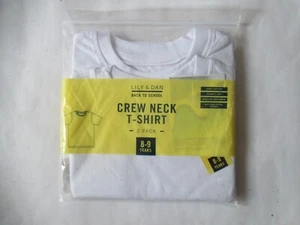2 X Lily & Dan Back To School Crew Neck T-Shirts 8-9 Years New & Unopened - Picture 1 of 2
