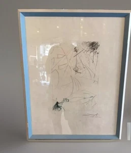 🌈 Salvador Dali Incisione Puntasecca “Vaisseau fantôme" del 1969 Firma a mano - Foto 1 di 14
