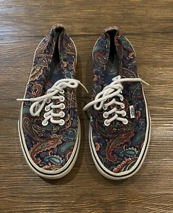 Vans Paisley pattern Skater Casual Lace-up Shoes Men’s size 6.5 - Women's size 8 - Picture 1 of 4