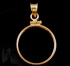 Coin Bezel U.s. Nickel Five Cent Reeded Edge 14k Gold Filled Small Soldered Bail