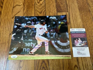 Johnny Damon Signed 8x10 Photo- JSA AUTHENTICATED- MLB- Boston Red Sox - Picture 1 of 1